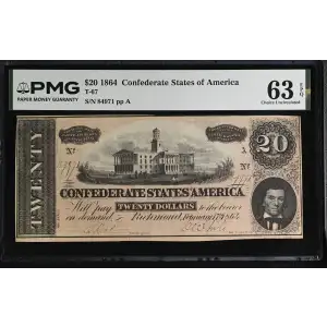 $20   Issues of the Confederate States of America CS-67 (2)