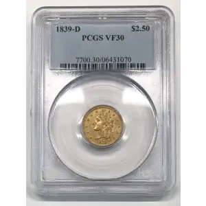 1839-D $2.50 (3)