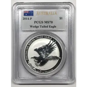 2014-P $1 Wedge Tailed Eagle Mercanti Signature