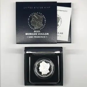 2025-S Proof Morgan Silver Dollar w US Mint OGP Box & COA - San Francisco Mint (2)