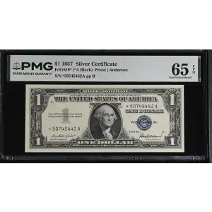 $1 1957 blue seal. Small Silver Certificates 1619* (2)