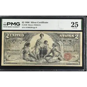 $2 1896 Small Red Silver Certificates 248 (2)