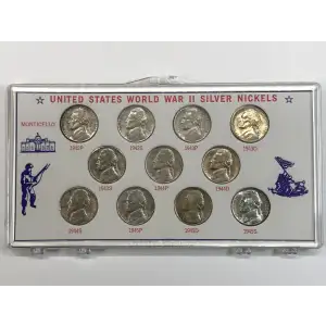 Nickel Five Cent Pieces-Jefferson