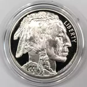 2001-P American Buffalo Proof Silver Dollar - Coin Only