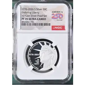 1776-2026 S Enduring Liberty 10-Coin Silver Proof Set ULTRA CAMEO (2)