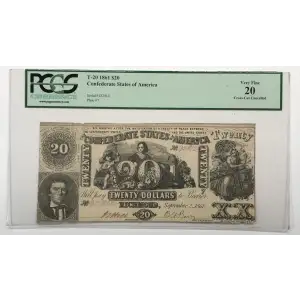 $20   Issues of the Confederate States of America CS-20