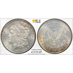1878 7TF $1 Reverse of 1878