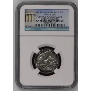 2017 GEORGE ROGERS CLARK EARLY RELEASES 225TH ANNIVERSARY SET ENHANCED FINISH (2)