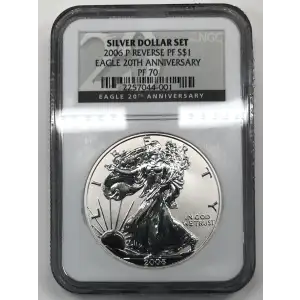 2006 P 20TH ANNIVERSARY SILVER DOLLAR SET OFFICIAL US MINT SET