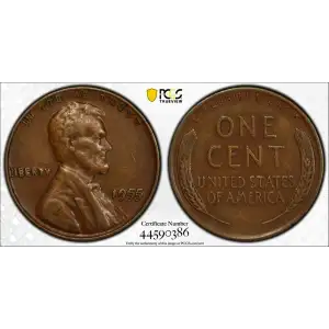 1955 1C Doubled Die Obverse, BN