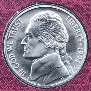1994-P Special Strike SMS Matte Finish Jefferson Nickel - Frosted Uncirculated