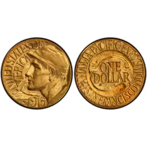 1915-S G$1 Panama-Pacific