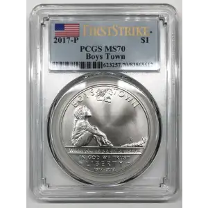 2017-P $1 Boys Town First Strike