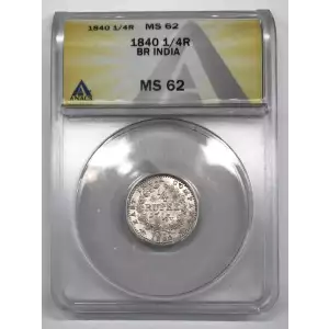 INDIA-BRITISH Silver 1/4 RUPEE