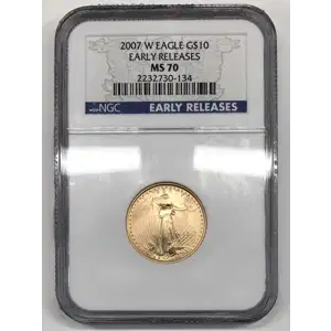 2007 W BURNISHED GOLD EAGLE
