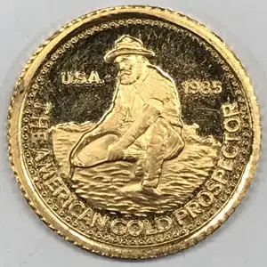 1985 1/10 oz Gold Engelhard Prospector generic