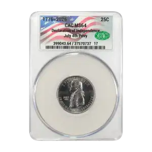 1776~2026 Declaration of Independence 25c July 4th Privy (2)