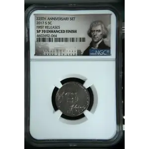 2017 FIRST RELEASES 225TH ANNIVERSARY SET ENHANCED FINISH (2)