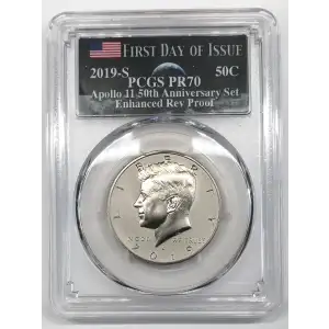 2019-S 50C Kennedy Enhanced Rev PR Set First Day of Issue - Half Dollar Set ER AMF (2)