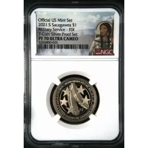 2021 S First Day of Issue 7-Coin Silver Proof Set Official US Mint Set ULTRA CAMEO (2)