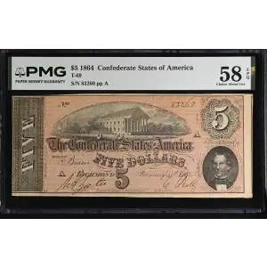 $5   Issues of the Confederate States of America CS-69 (2)