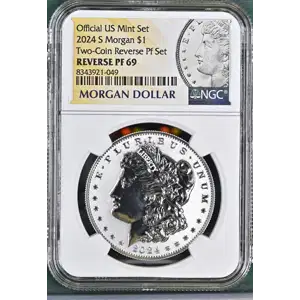 2024 S Two-Coin Reverse Pf Set Official US Mint Set