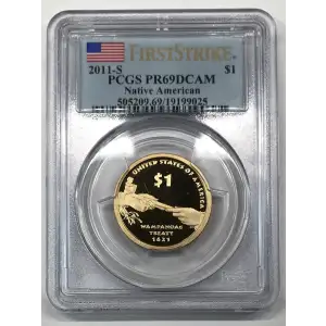 2011-S $1 Native American First Strike, DCAM