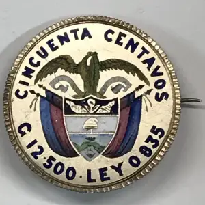 COLOMBIA Silver 50 CENTAVOS