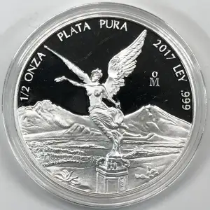 MEXICO Silver 1/2 ONZA (1/2 Troy Ounce of Silver) 1996-present KM#612