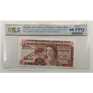 1-20 Pounds , 1975 Issue  Gibraltar CS1