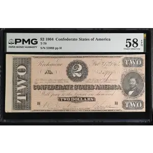 $2   Issues of the Confederate States of America CS-70