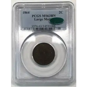 1864 2C Large Motto, BN (2)