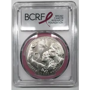 2018-P $1 Breast Cancer Awareness First Strike label (2)