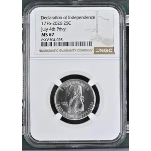 1776-2026 Declaration of Independ. July 4th Privy (2)