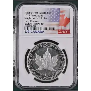 2019 Maple Leaf - U.S. Set Early Releases Pride of Two Nations Set (2)