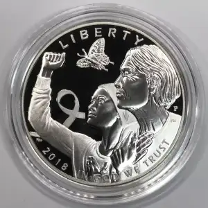 2018-P World War I (WWI) Centennial Proof Silver Dollar w US Mint OGP Box & COA [DUPLICATE for #546400] (3)