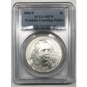 Modern Commemoratives --- Benjamin Franklin Tercentenary FOUNDING FATHER 2006 -Silver- 1 Dollar