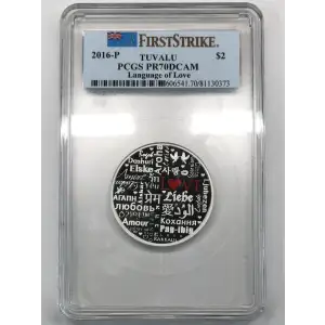 2016-P $2 Language of Love First Strike, DCAM