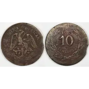MEXICO-REVOLUTIONARY Copper 10 CENTAVOS