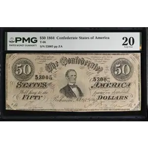 $50   Issues of the Confederate States of America CS-66 (2)