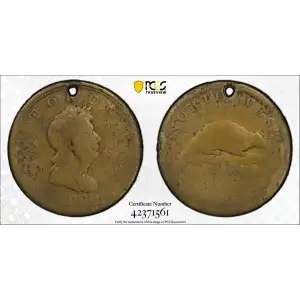 1820 Token North West Company, Brass