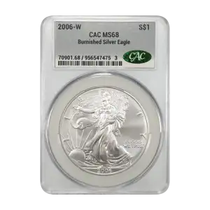 2006-W Burnished Silver Eagle S$1 (2)