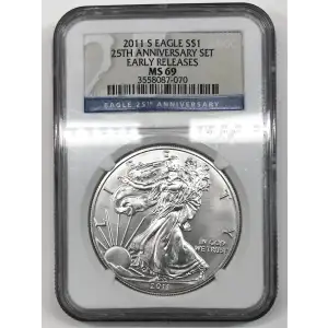 2011 S 25TH ANNIVERSARY SET EARLY RELEASES OFFICIAL US MINT SET