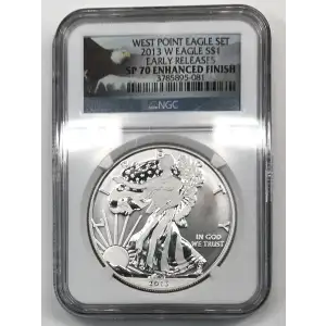 2013 W WEST POINT EAGLE SET EARLY RELEASES OFFICIAL US MINT SET ENHANCED FINISH (2)