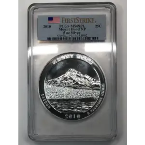2010 25C Mount Hood NP 5 oz Silver - First Strike, PL (2)