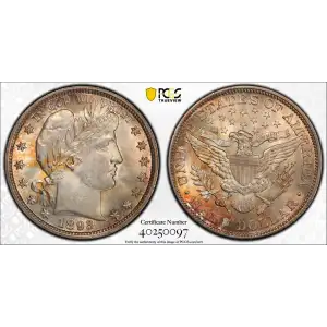 1893 P Barber Half Dollar PCGS MS-64+ Plus (2)