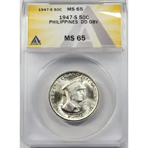 PHILIPPINES Silver 50 CENTAVOS