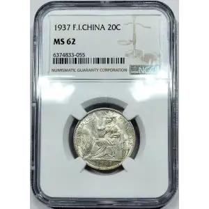 FRENCH INDO-CHINA Silver 20 CENTS