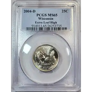 2004-D 25C Wisconsin Extra Leaf High (5)