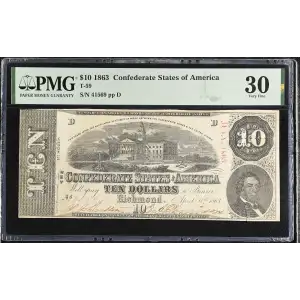 $10   Issues of the Confederate States of America CS-59